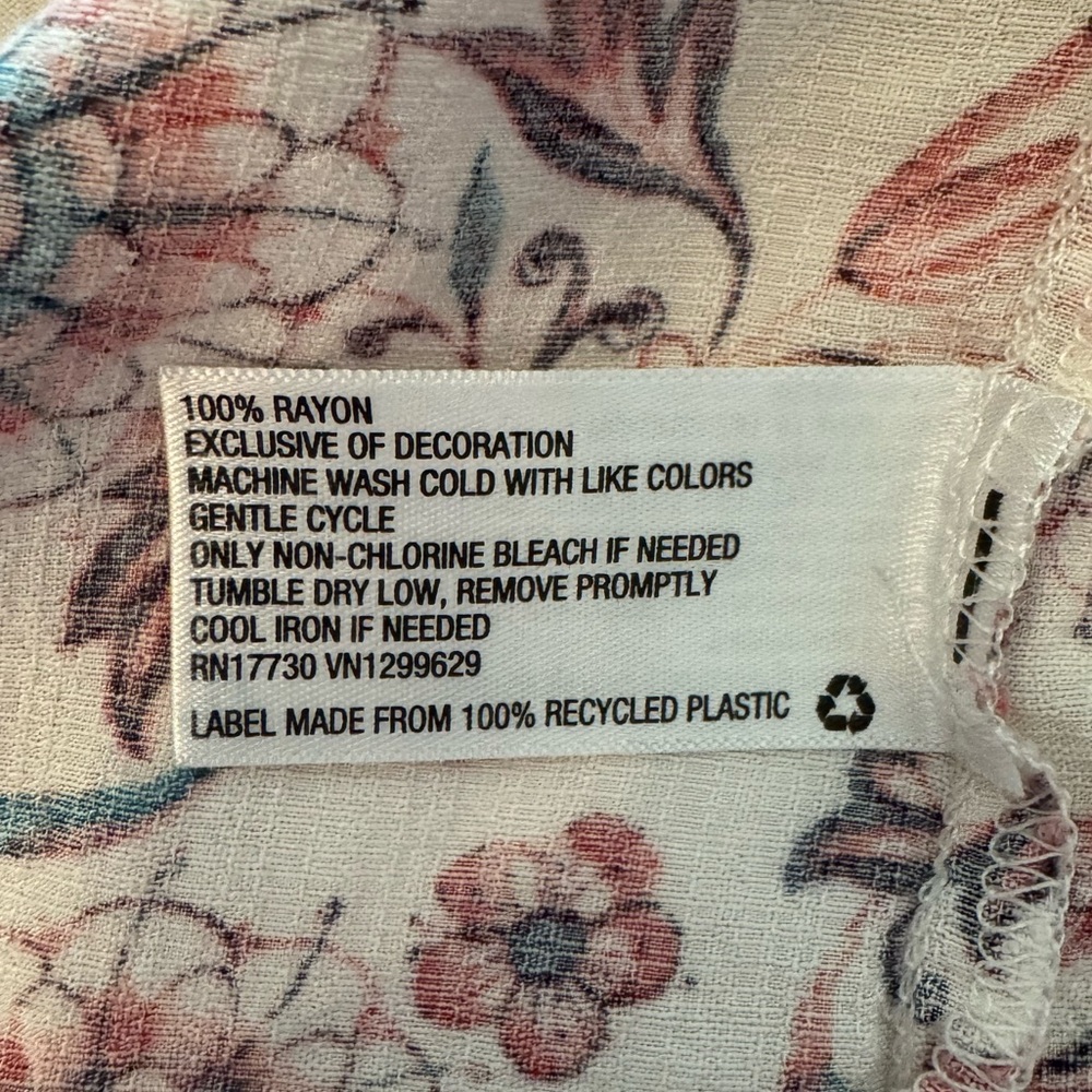 Knox Rose Pale Pink Floral Babydoll Flowy Mini Dress w/ Tie Cinch Waistband - Picture 10 of 14